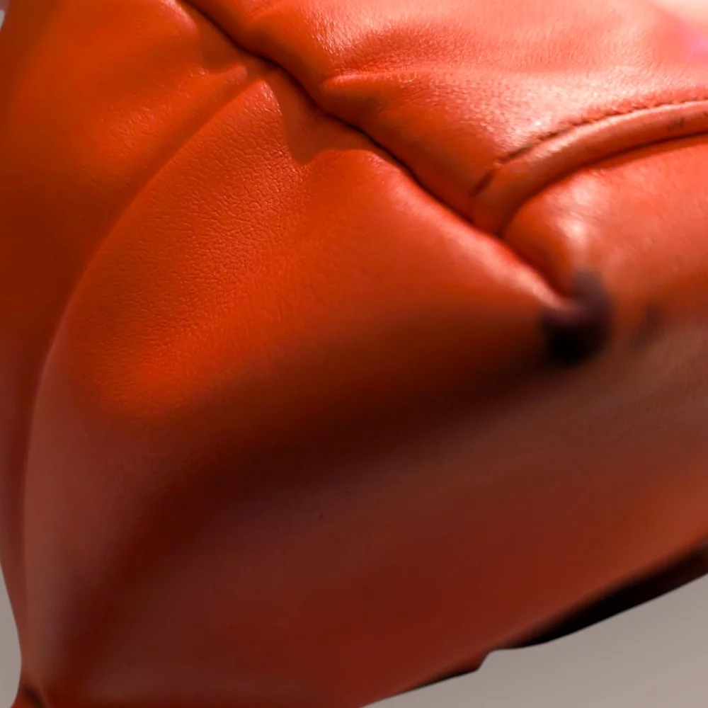 longchamp XS Le Pliage (Cuir/Leather) In Coral - Picture 11 of 16